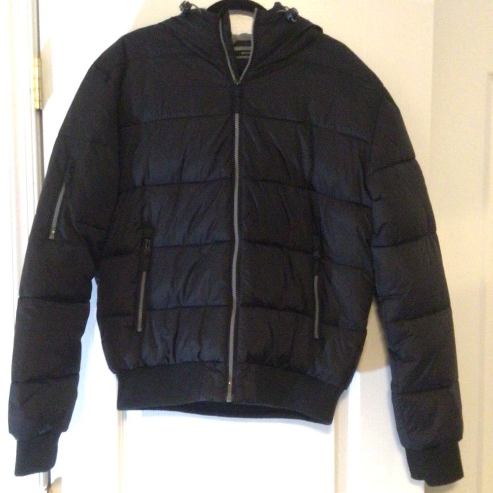 CROSS HATCH Black Puffer Coat